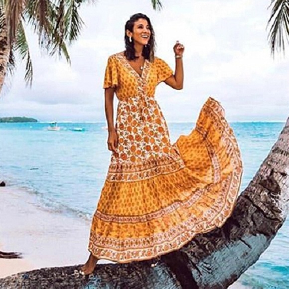 TheBoldBohemian Dresses & Skirts - 5⭐️ FAV BESTSELLER BOHO CHIC ABIGAIL LONG DRESS